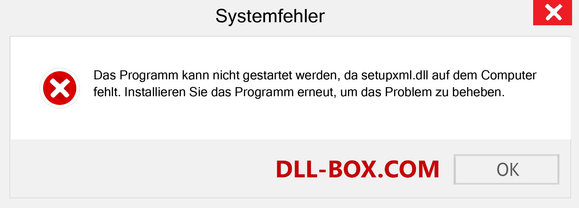 setupxml.dll-Datei fehlt?. Download für Windows 7, 8, 10 - Fix setupxml dll Missing Error unter Windows, Fotos, Bildern